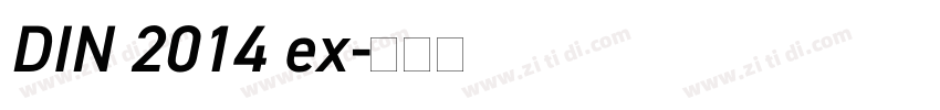 DIN 2014 ex字体转换